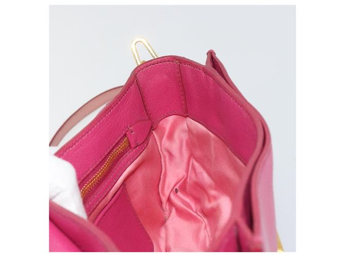 Borsa a Spalla Miu Miu in Pelle Rosa e Oro Auth 190333A D'oro - vista 21