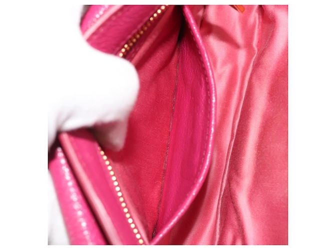 Borsa a Spalla Miu Miu in Pelle Rosa e Oro Auth 190333A D'oro - vista 25