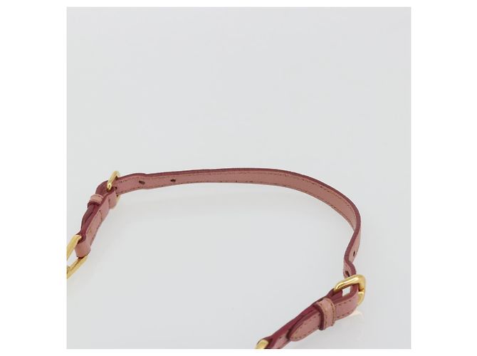 Borsa a Spalla Miu Miu in Pelle Rosa e Oro Auth 190333A D'oro - vista 8