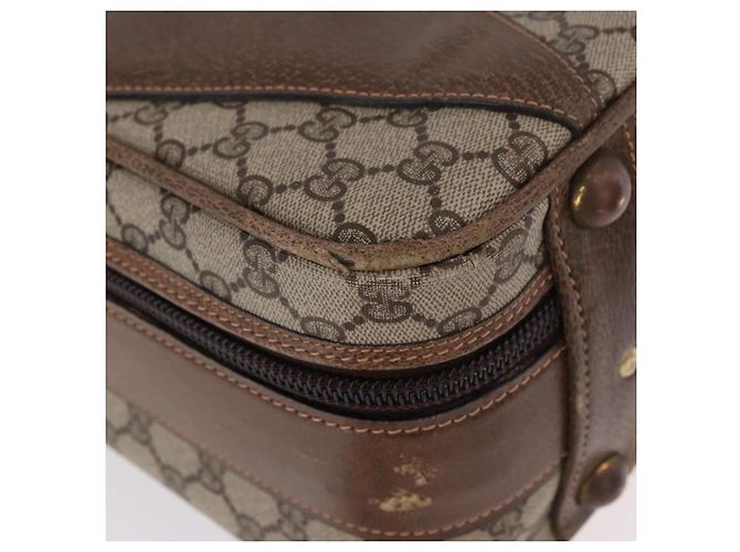 GUCCI GG Supreme Trunk PVC Beige Oro Autentico 187964 D'oro - vista 10