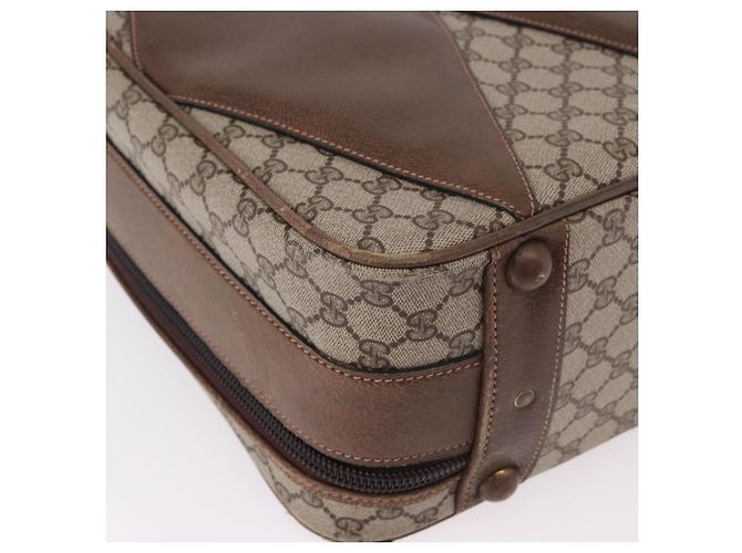 GUCCI GG Supreme Trunk PVC Beige Oro Autentico 187964 D'oro - vista 12