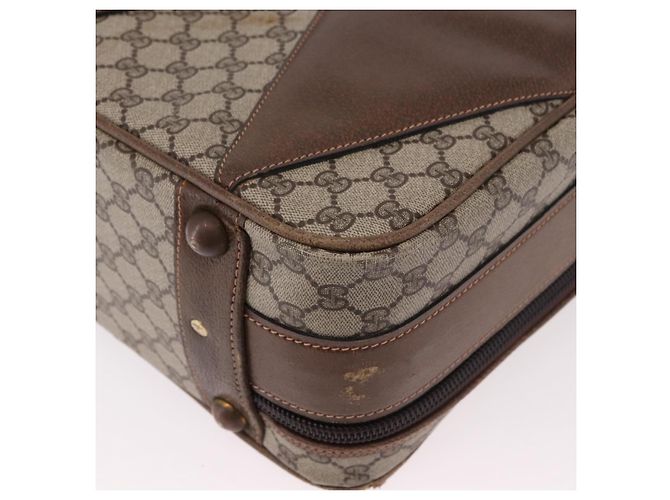 GUCCI GG Supreme Trunk PVC Beige Oro Autentico 187964 D'oro - vista 13