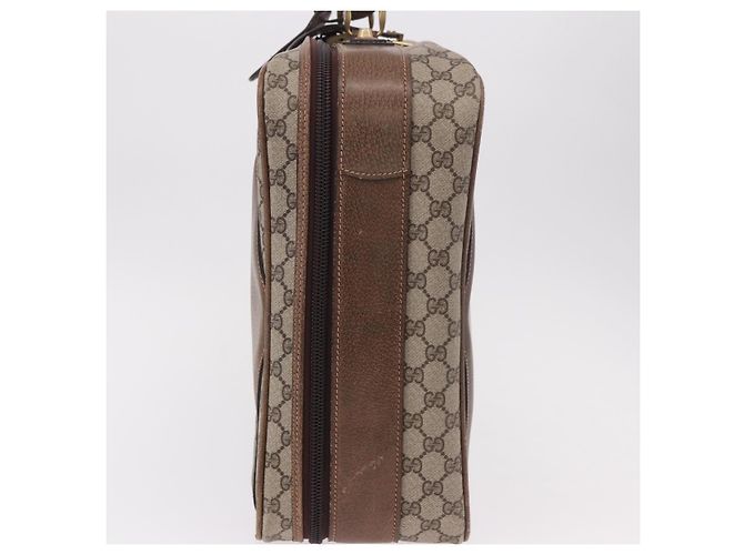 GUCCI GG Supreme Trunk PVC Beige Oro Autentico 187964 D'oro - vista 4