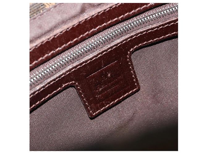 FENDI Zucca Canvas Mamma Baguette Shoulder Bag Black Brown Auth BA13733V Marrone Nero - vista 20