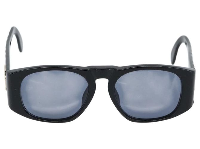 Occhiali da sole CHANEL Plastica Nero Oro CC Auth bs35953 D'oro - vista 2