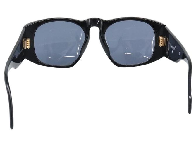 Occhiali da sole CHANEL Plastica Nero Oro CC Auth bs35953 D'oro - vista 3