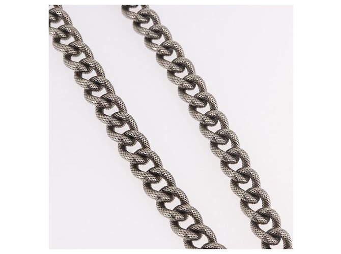 Céline Borsa CELINE Tracolla con Catena in metallo Argento CC Autentica 190204 - vista 10
