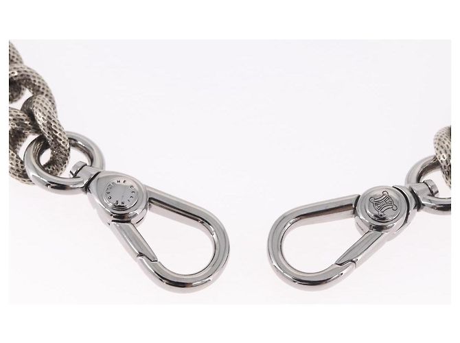 Céline Borsa CELINE Tracolla con Catena in metallo Argento CC Autentica 190204 - vista 3