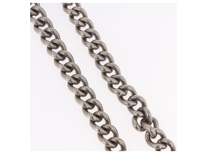 Céline Borsa CELINE Tracolla con Catena in metallo Argento CC Autentica 190204 - vista 5