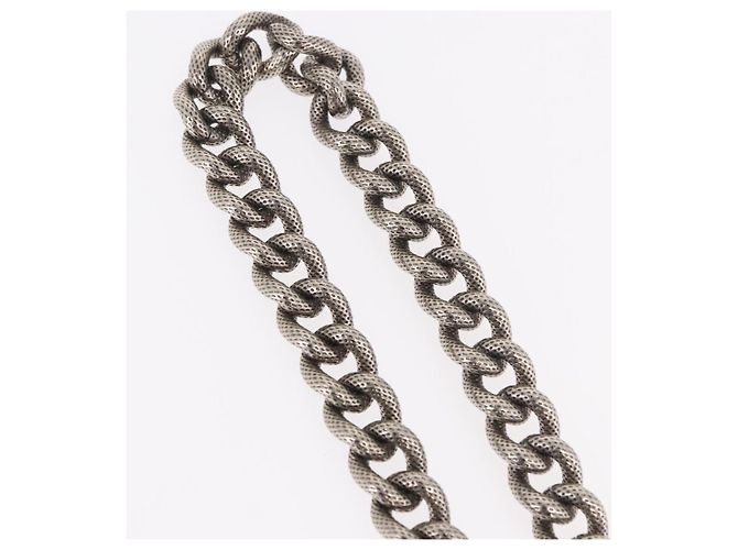 Céline Borsa CELINE Tracolla con Catena in metallo Argento CC Autentica 190204 - vista 6