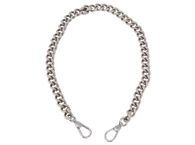 Céline Borsa CELINE Tracolla con Catena in metallo Argento CC Autentica 190204 - vista 7