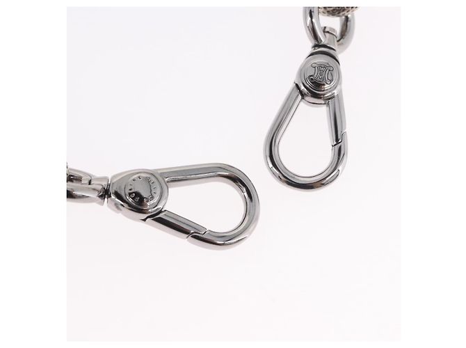 Céline Borsa CELINE Tracolla con Catena in metallo Argento CC Autentica 190204 - vista 8
