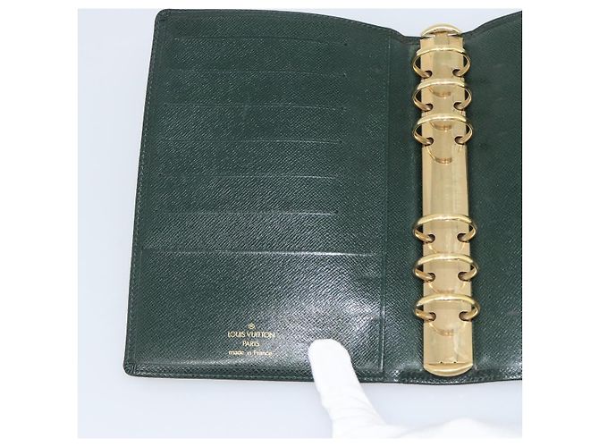 LOUIS VUITTON Funda de Agenda Taiga MM Day Planner Epicea R20403 LV Auth 189655 - vista 18