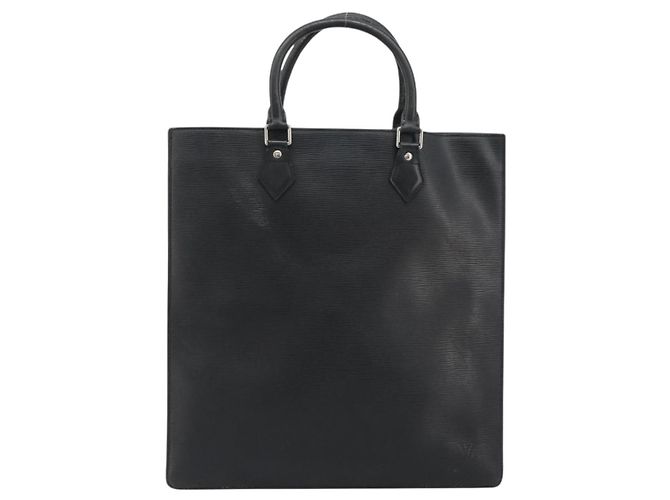 Borsa LOUIS VUITTON Epi Sac Plat Nera M59082 LV Auth 188561 Nero - vista 13