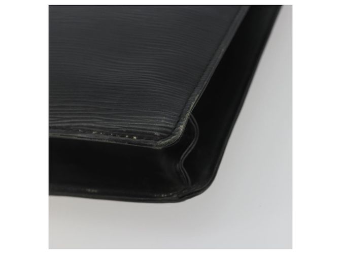 Borsa LOUIS VUITTON Epi Sac Plat Nera M59082 LV Auth 188561 Nero - vista 16