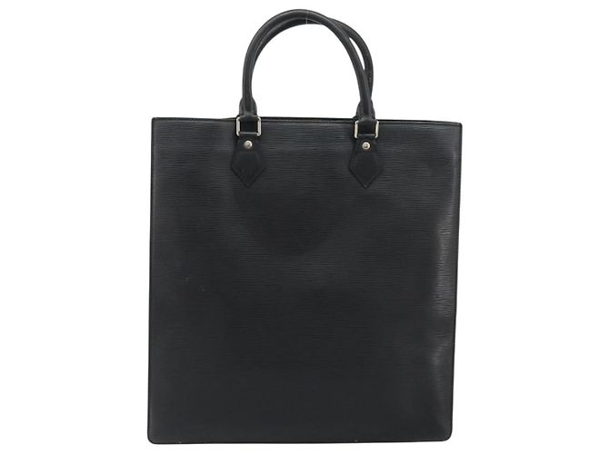 Borsa LOUIS VUITTON Epi Sac Plat Nera M59082 LV Auth 188561 Nero - vista 2