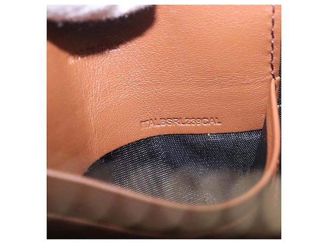 Borsa a tracolla BURBERRY Nova Check in tela Beige Gold Auth ka5033A D'oro - vista 12