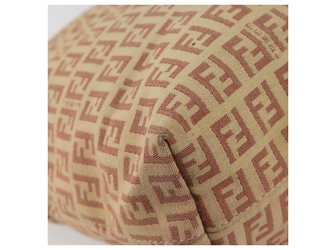 FENDI Zucchino Canvas Tote Bag Rosa Silber Authentisch 186565 Pink - Ansicht 16
