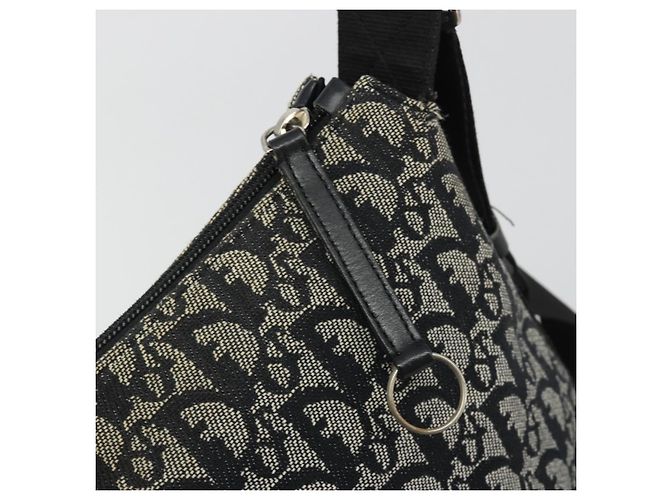 Borsa a tracolla Christian Dior Trotter Canvas Navy Silver Auth ep14914A Argento Blu navy - vista 15