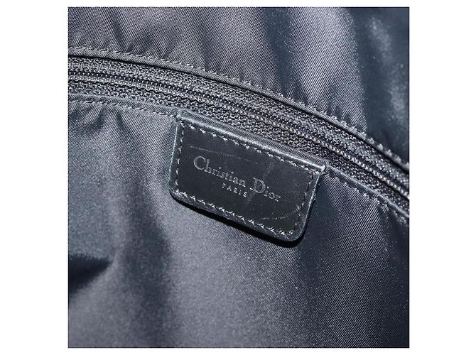 Borsa a tracolla Christian Dior Trotter Canvas Navy Silver Auth ep14914A Argento Blu navy - vista 16