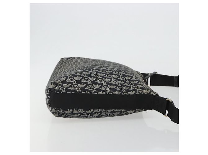 Borsa a tracolla Christian Dior Trotter Canvas Navy Silver Auth ep14914A Argento Blu navy - vista 4