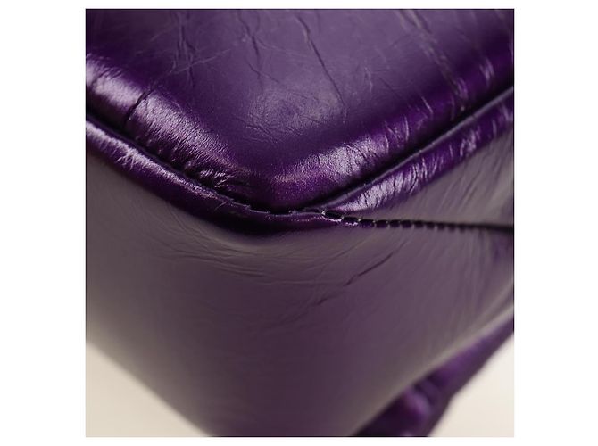 Bulgari Borsa a tracolla BVLGARI Serpenti Cabochon in pelle viola e oro Autentica 184409SAM D'oro Porpora - vista 19