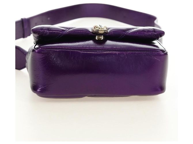 Bulgari Borsa a tracolla BVLGARI Serpenti Cabochon in pelle viola e oro Autentica 184409SAM D'oro Porpora - vista 5