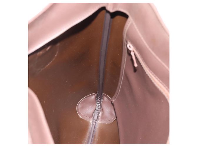 Borsa Tote Burberry Nova Check in tela beige e oro Auth 189920A D'oro - vista 17