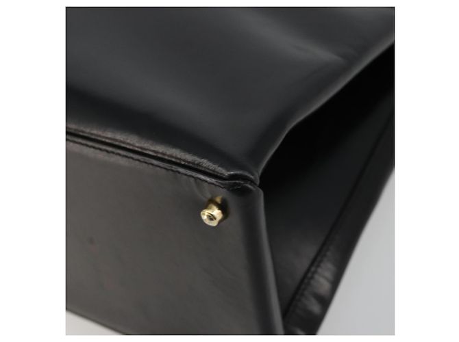 Borsa Tote GUCCI in pelle nera e oro 002 2046 0332 Auth 186559 Nero D'oro - vista 10