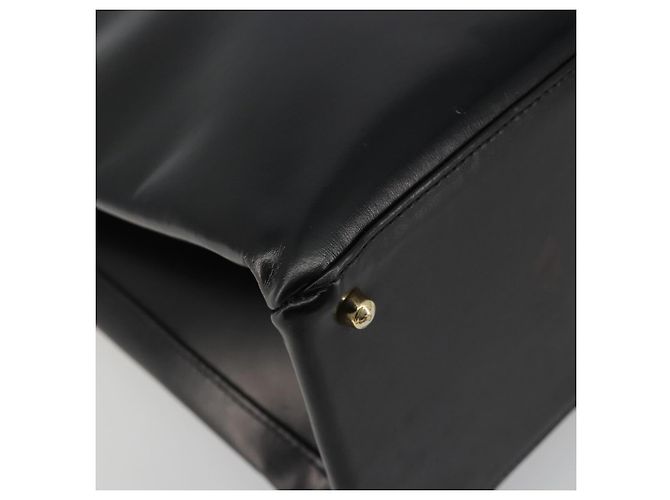 Borsa Tote GUCCI in pelle nera e oro 002 2046 0332 Auth 186559 Nero D'oro - vista 11