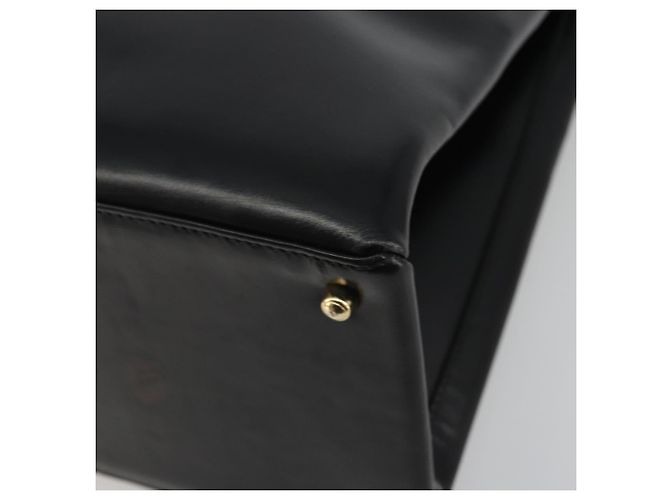Borsa Tote GUCCI in pelle nera e oro 002 2046 0332 Auth 186559 Nero D'oro - vista 12