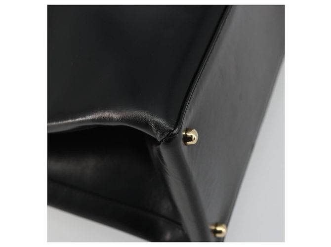 Borsa Tote GUCCI in pelle nera e oro 002 2046 0332 Auth 186559 Nero D'oro - vista 13