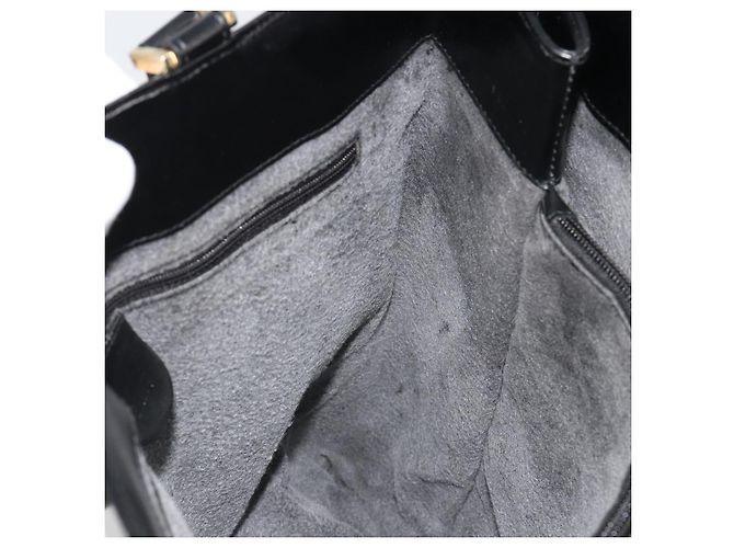 Borsa Tote GUCCI in pelle nera e oro 002 2046 0332 Auth 186559 Nero D'oro - vista 17