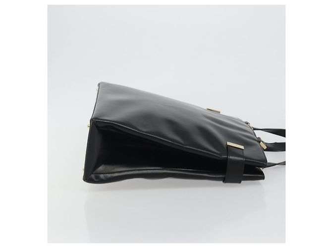 Borsa Tote GUCCI in pelle nera e oro 002 2046 0332 Auth 186559 Nero D'oro - vista 4