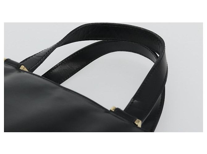 Borsa Tote GUCCI in pelle nera e oro 002 2046 0332 Auth 186559 Nero D'oro - vista 8