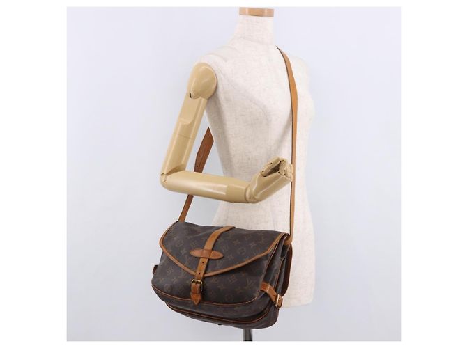 LOUIS VUITTON Borsa a Spalla Monogram Saumur 30 M42256 LV Auth 188083A Monogramma - vista 30