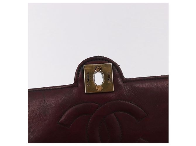CHANEL Matelasse Chain Shoulder Bag Leather Black Gold CC Auth 188806 Nero D'oro - vista 22