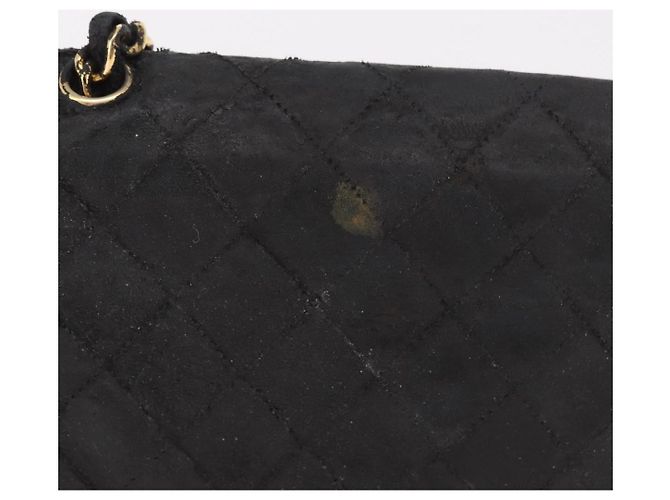CHANEL Matelasse Chain Shoulder Bag Leather Black Gold CC Auth 188806 Nero D'oro - vista 3