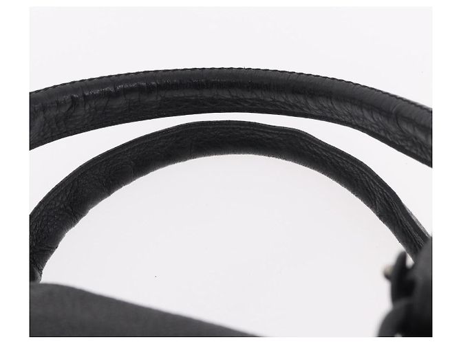 Borsa Salvatore Ferragamo in pelle nera argento ka4979 Nero - vista 14