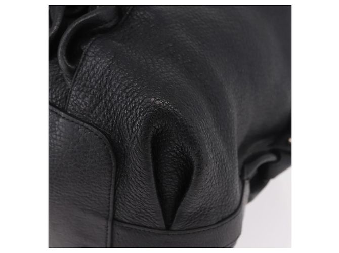 Borsa Salvatore Ferragamo in pelle nera argento ka4979 Nero - vista 15
