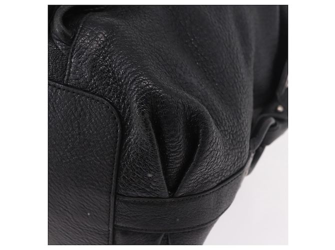 Borsa Salvatore Ferragamo in pelle nera argento ka4979 Nero - vista 17