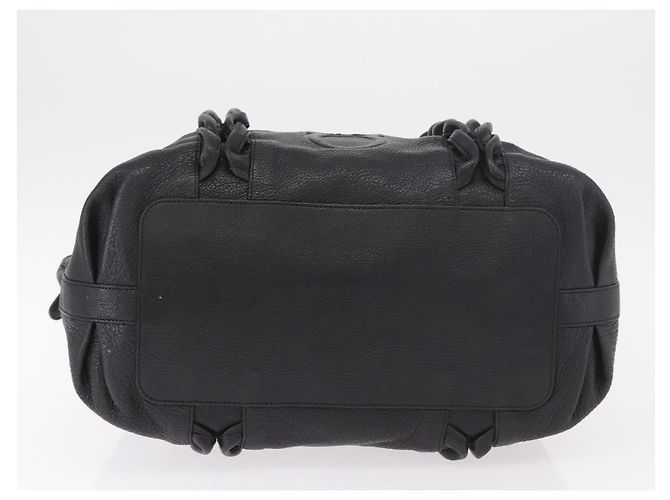 Borsa Salvatore Ferragamo in pelle nera argento ka4979 Nero - vista 5