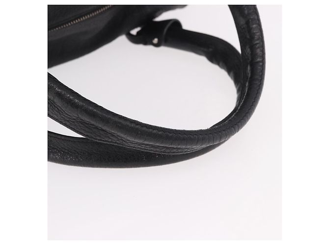 Borsa Salvatore Ferragamo in pelle nera argento ka4979 Nero - vista 7