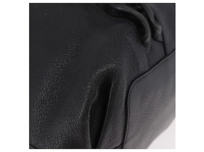 Borsa Salvatore Ferragamo in pelle nera argento ka4979 Nero - vista 8