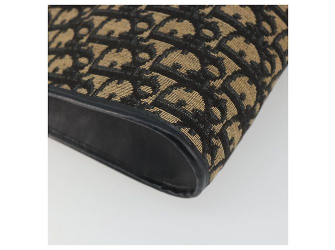 Borsa a Spalla Christian Dior Trotter Canvas Navy Gold Auth 189506 D'oro Blu navy - vista 11