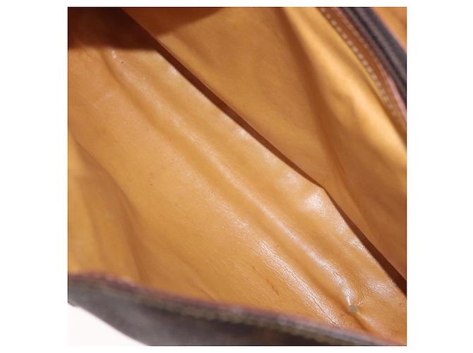 Céline Borsa a Mano CELINE Macadam Canvas PVC Marrone Oro Auth 190562 D'oro - vista 23