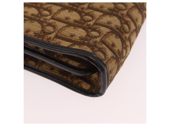 Borsa Christian Dior Trotter Beige Oro Auth 189192 D'oro - vista 12