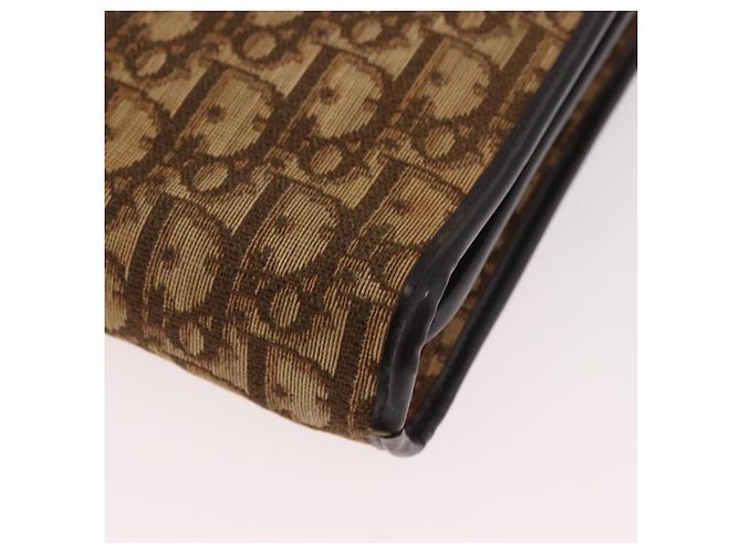 Borsa Christian Dior Trotter Beige Oro Auth 189192 D'oro - vista 13
