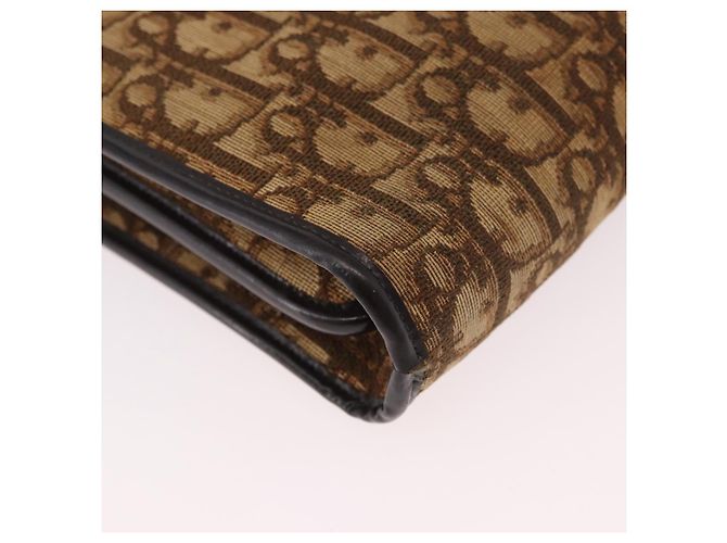Borsa Christian Dior Trotter Beige Oro Auth 189192 D'oro - vista 14