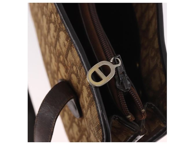 Borsa Christian Dior Trotter Beige Oro Auth 189192 D'oro - vista 16